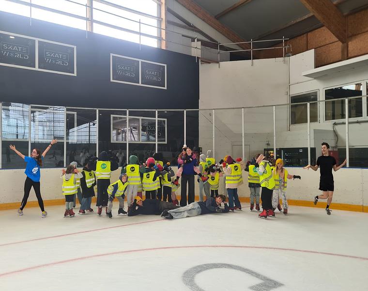 Ervaringssportkamp met schaatsen